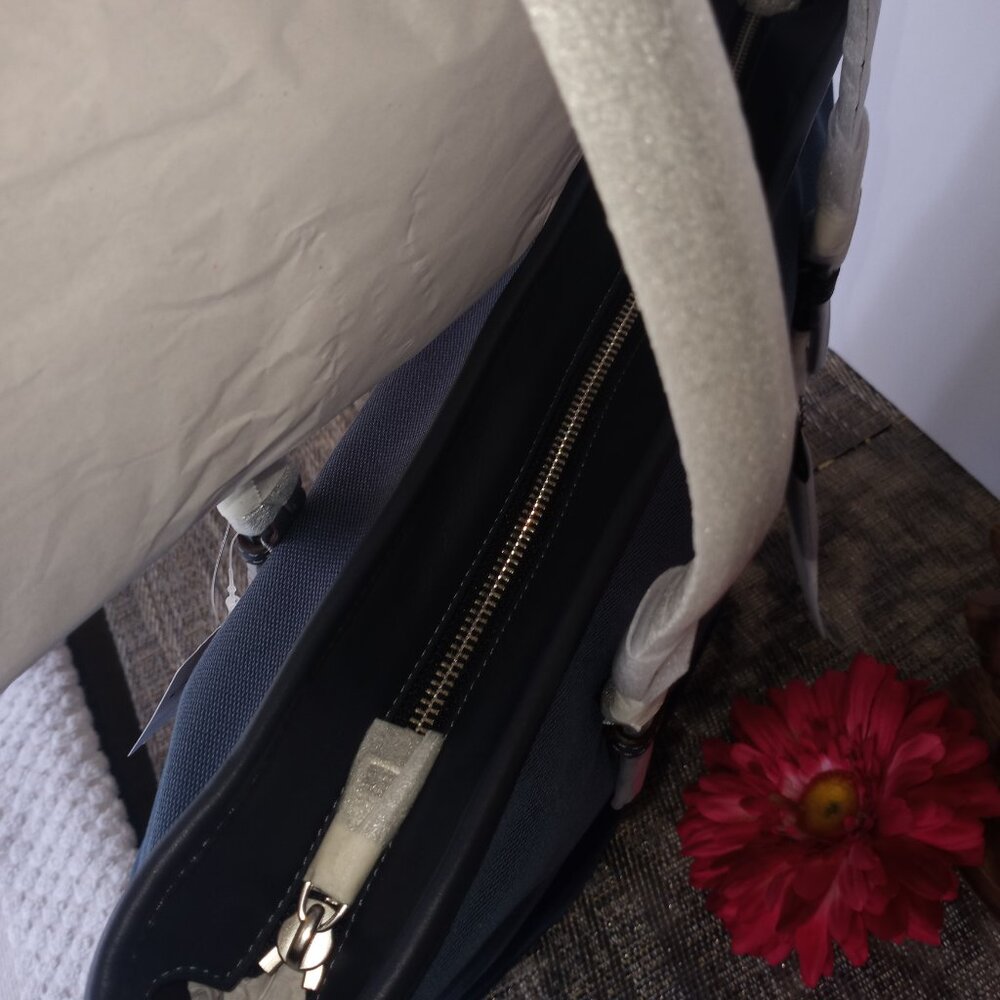 COACH Navy Blue Tote with Logo Front - Picture 5 of 11